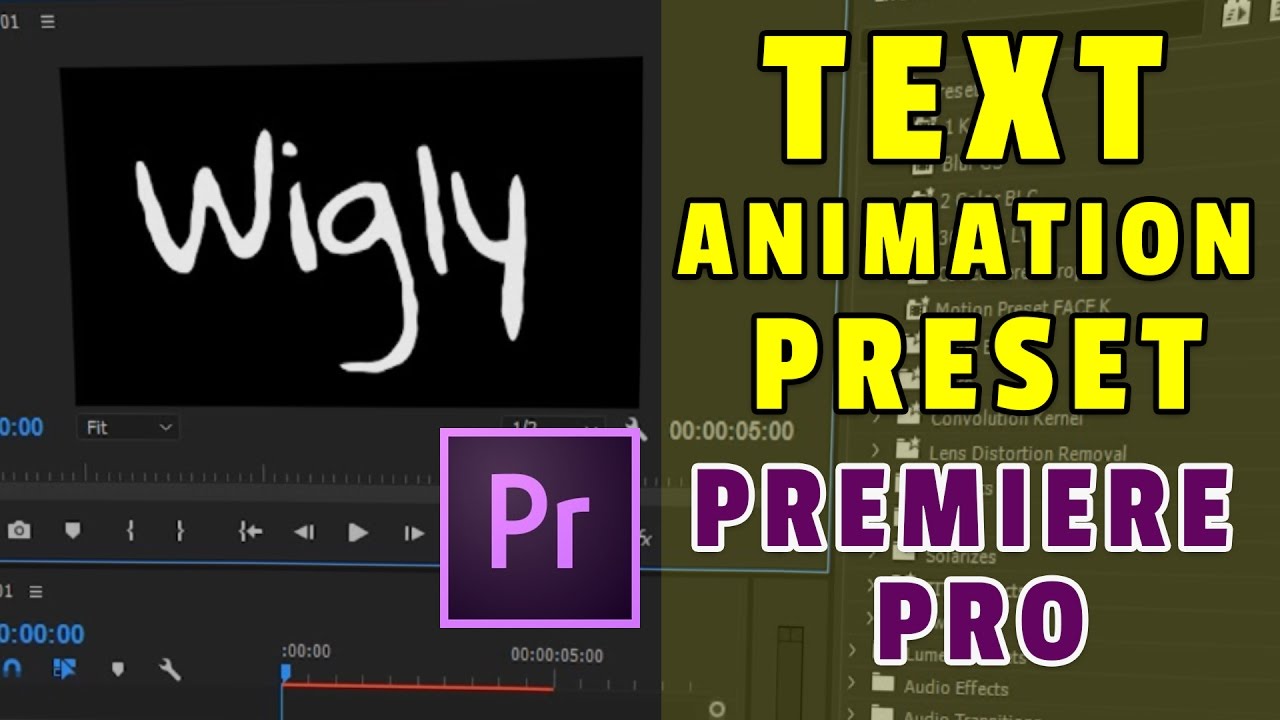Animation Texte Premiere Pro Gratuit